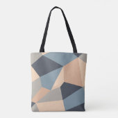 Polygonal variegated seamless pattern. multi-color draagtas (Achterkant)