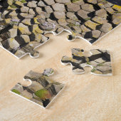 Polygonale basalt, Staffa, voor de kust van Isle o Legpuzzel (Zijkant)