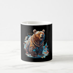 Polygonale Grizzly Beren Mok voor het hele jaar do