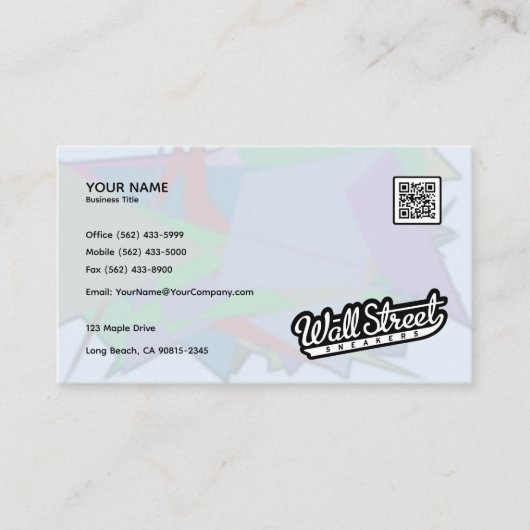 Polygone Abstrait - Design Carte de visite (Devant)