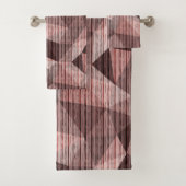 Polygone de texture beige et brune (En situation)