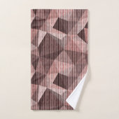 Polygone de texture beige et brune (Serviette à main)