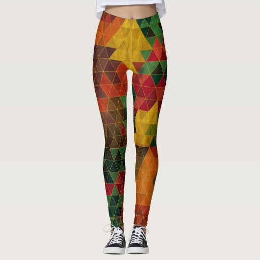 Polygone Love - Power Yoga Leggings (Voorkant)