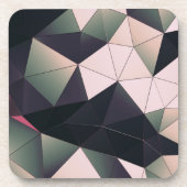 Polygons multicolores modernes Dessous de verre du (Devant)