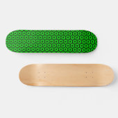 Polygoons v1 - zwart en groen skateboard (Horizontaal)