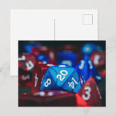 Polyhedral Dice toegewezen rol afspelen Briefkaart (Voorkant / Achterkant)