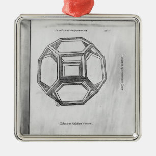 Polyhedron uit de Divina Proportione Metalen Ornament