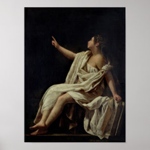 Polyhymnia, de Muse of Lyric Poetry, 1620 Poster