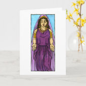 Polyhymnie Wenskaart Kaart (Gele Bloem)