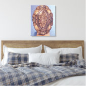 Polylobed elliptisch reliquair canvas afdruk (Insitu (Slaapkamer))