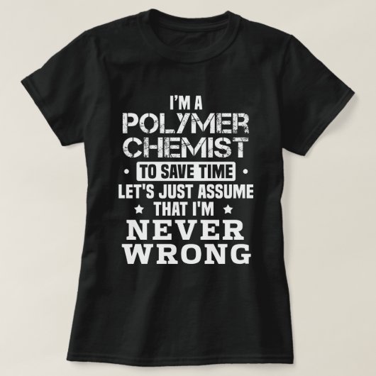 Polymeerchemicus T-shirt (Design voorkant)