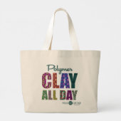 Polymer Clay All Day Grote Tote Bag (Achterkant)