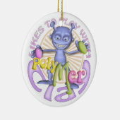 Polymer Clay Artists Personeelsversierend Keramisch Ornament (Rechts)