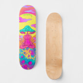 Polymorf Hippie-paddenstoel Skateboard (Voorkant)