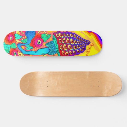 Polymorph Flown Champhroom Psychedelic Skateboard (Horz)