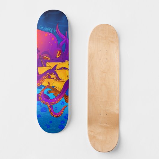 Polymorph Kraken Attack Skateboard (Voorkant)
