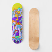 Polymorph Psychedelic Mushroom Mountain Skateboard (Voorkant)