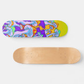 Polymorph Psychedelic Mushroom Mountain Skateboard (Horizontaal)