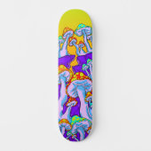 Polymorph Psychedelic Mushroom Mountain Skateboard (Voorkant)