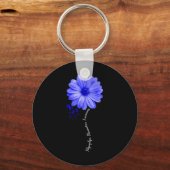 Polymyalgia rheumatica awareness warrior sleutelhanger (Voorkant)