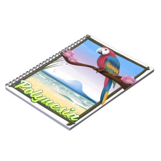 Polynesia Strand reisposter Notitieboek (Linkerzijde)