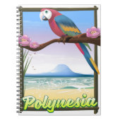 Polynesia Strand reisposter Notitieboek (Voorkant)