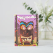 Polynesia Tiki-masker Briefkaart (Staand voorkant)