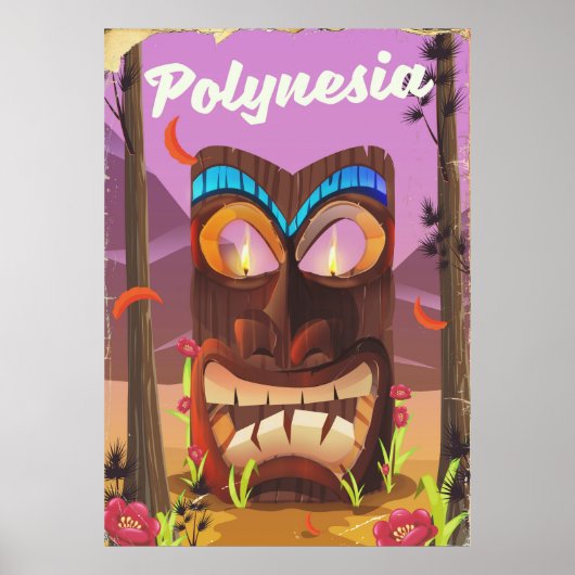 Polynesia Tiki-masker Poster (Voorkant)