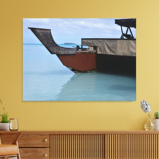 Polynesiaans boet- en eilandschilderCanvas Canvas Afdruk (Insitu (Woonkamer))