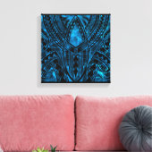 Polynesiaans patroonontwerp canvas afdruk (Insitu (Woonkamer))