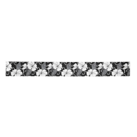 POLYNESIAN DREAM (BLACK) SATIN RIBBON LINT (Voorkant)