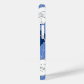 POLYNESIAN DREAM (BLUE) Hoesje-Mate iPhone CASE (Achterkant / Links)