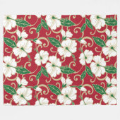 POLYNESIAN DREAM (CHRISTMAS) FLEECE DEKEN (Voorkant (Horizontaal))