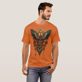Polynesian Dreamcatcher Tattoo Art T-shirt (Voorkant volledig)