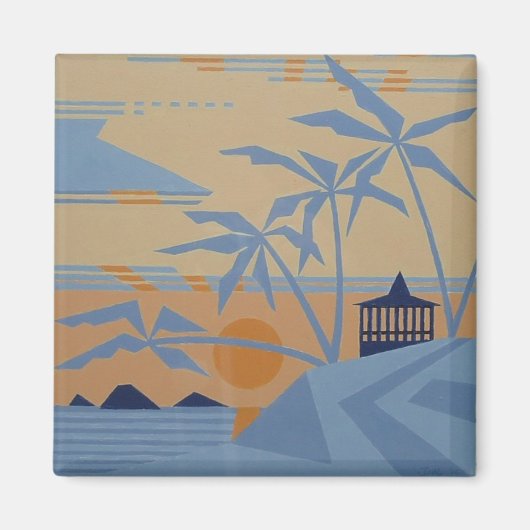 POLYNESIAN SUNSET magnet Magneet (Voorkant)