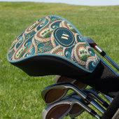 Polynesian Tropical Wave Palm Trees Pattern Name Golfheadcover