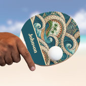 Polynesian Tropical Wave Palm Trees Pattern Name Tafeltennisbatje