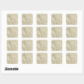 Polynesië 5 vierkante sticker (Vel)