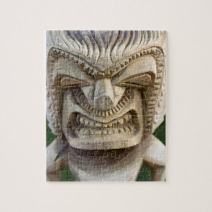 Polynesië, Koninkrijk Tonga. Close-up van tiki Legpuzzel