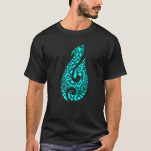 Polynesië Maori Vis Haak Hei Matau Vis Haak Tatt T-shirt