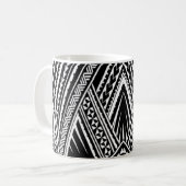 Polynésien Hawaïen Tribal Samoan Café Koko Mug (Devant gauche)