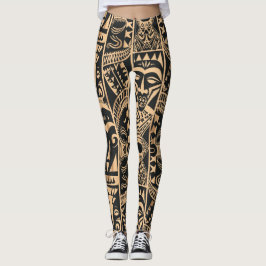 Polynesisch tattoo leggings