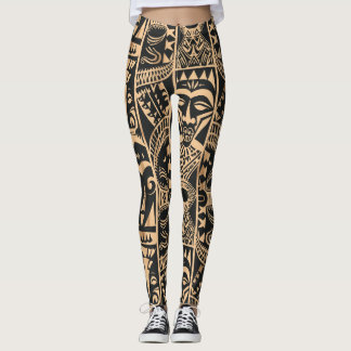 Polynesisch tattoo leggings