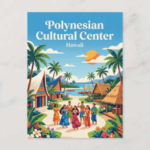 Polynesische Culturele Centrum Hawaï Briefkaart