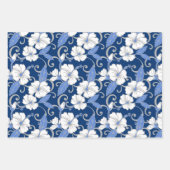 POLYNESISCHE DROOM (BLAUW) INPAKPAPIER VEL (Voorkant 2)