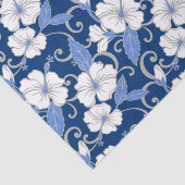 POLYNESISCHE DROOM (BLAUW) TISSUEPAPIER (Detail)