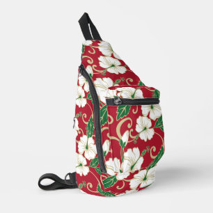 POLYNESISCHE DROOM PATROON MET KERST SLING BAG