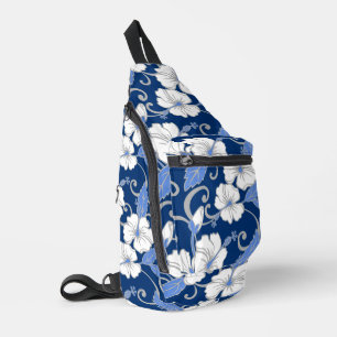 POLYNESISCHE DROOMPATROON IN BLAUW SLING BAG