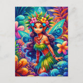 Polynesische fee briefkaart (Voorkant)