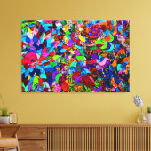 POLYNESISCHE PATRONEN 32x48 Canvas Afdruk (Insitu (Woonkamer))